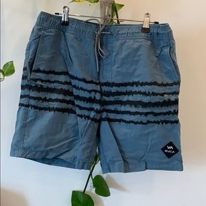 rvca men’s blue board shorts